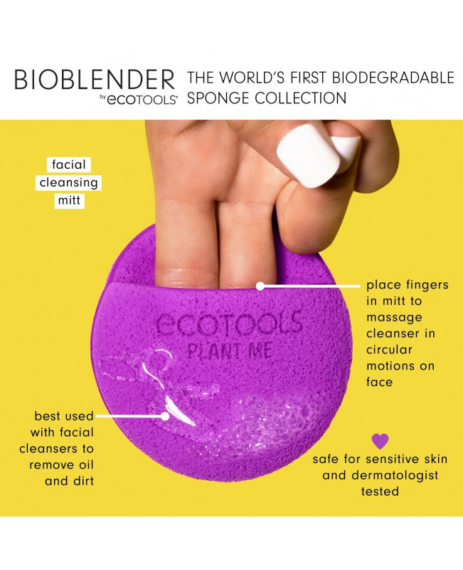 ECOTOOLS BIOBLENDER FACE CLEANSING MITT