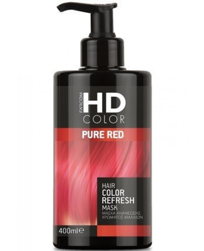 FARCOM HD HAIR COLOR REFRESH MASK PURE RED 400ML