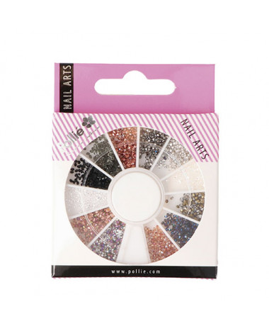POLLIE NAIL ART COLORED STRASS STONES 60...