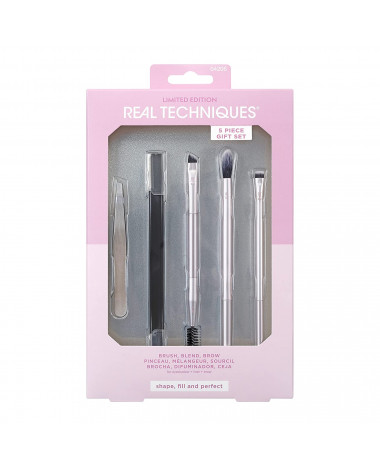 REAL TECHNIQUES BRUSH BLEND BROW SET 5PC...